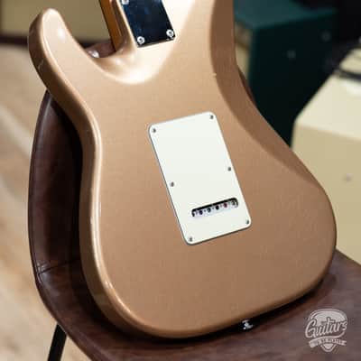 Used Suhr Classic S Antique Vintage Limited HSS w/ Bag – Firemist Gold Metallic image 5