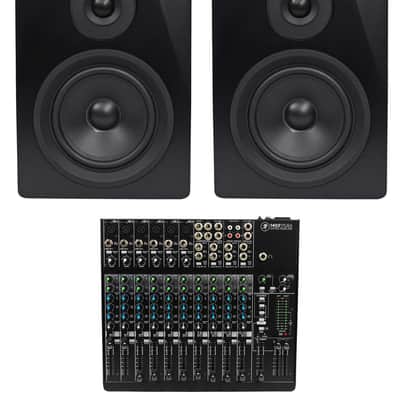 Mackie 1402VLZ4 14-ch. Analog Mixer w/ 6 ONYX Preamps+(2) 5.25" Studio Monitors image 15