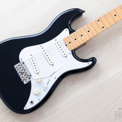 1986 Squier by Fender Bullet S3T (V2) Black w/ American Standard Pickups, E6-Serial Japan MIJ Fujigen image 1