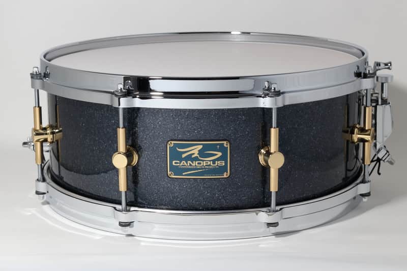 Canopus 'The Maple' 8ply Snare Drum 14x5.5 *VIDEO* Black Sparkle image 1