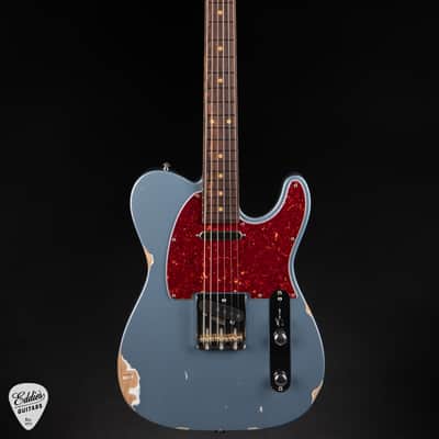 2024 - Suhr Eddie's Guitars Exclusive Roasted Classic T Antique - Ice Blue Metallic image 3