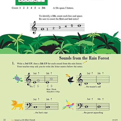 Faber Piano Adventures Level 1 - Theory Book - 2nd Edition image 4