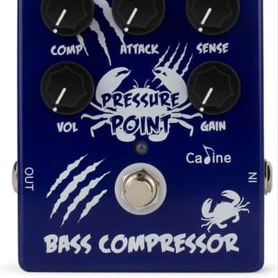 Blue CP 45 Caline BASS Guitar Effects Pedal Pressure point Bass Compressor True Bypass Effect Pedal Aluminum-alloy  2024 - BLUE/NAVY image 1