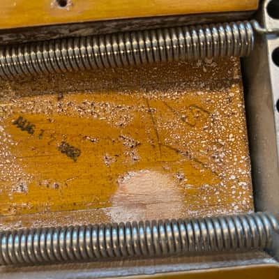 1982 Fender Fullerton AVRI Stratocaster Body – Aug 17, 1982 – Early American Vintage Reissue Jack Cup and Tremolo Bridge Assembly image 9