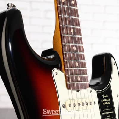 Fender American Vintage II 1961 Stratocaster Electric Guitar - 3-tone Sunburst (StratAV2613TSd4) image 2