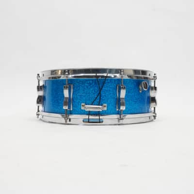 LUDWIG  CLASSIC JAZZ FESTIVAL 14"X5" SNARE DRUM 1970s - Blue Sparkle image 3