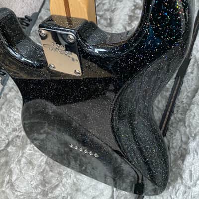 Fender Tom Delonge Stratocaster - Galaxy Black Flake Finish by Marty Bell w/ Fender Deluxe Case image 9