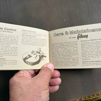 Gibson Vintage 1980’s Owners Manual Rare! “American Made, World Played” Les Paul SG image 10