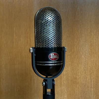 AIWA アイワ マイク M18 CRYSTAL スタンド付き ジャンク品 ☆ 1960s ☆ Japanese AIWA Dynamic Microphone M18 ☆ RCA 77 style