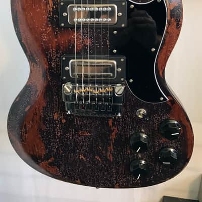 Jaydee Custom Guitars Old Boy SG Tony Iommi Gibson Guitar 2016 relic image 5