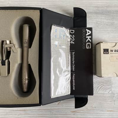 1979 AKG D224E Vintage Dynamic Microphone + Extras image 16
