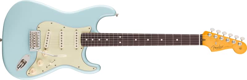 Fender Limited Edition American Professional Classic Stratocaster featuring the Fender Silent System, Rosewood Fingerboard, Daphne Blue