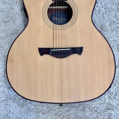 Tagima Olive Grace EQ-NTOP Acoustic Guitar w/HS Case - Natural Finish - B stock image 3