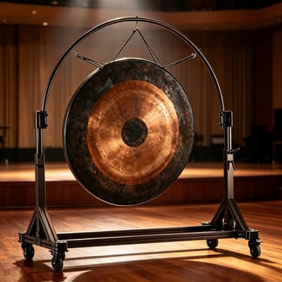 SCHONA DL-100 Chau Gong for Professional Performance B20 Bronze (80% Copper) Orchestral Gong with Mobile Stand image 2