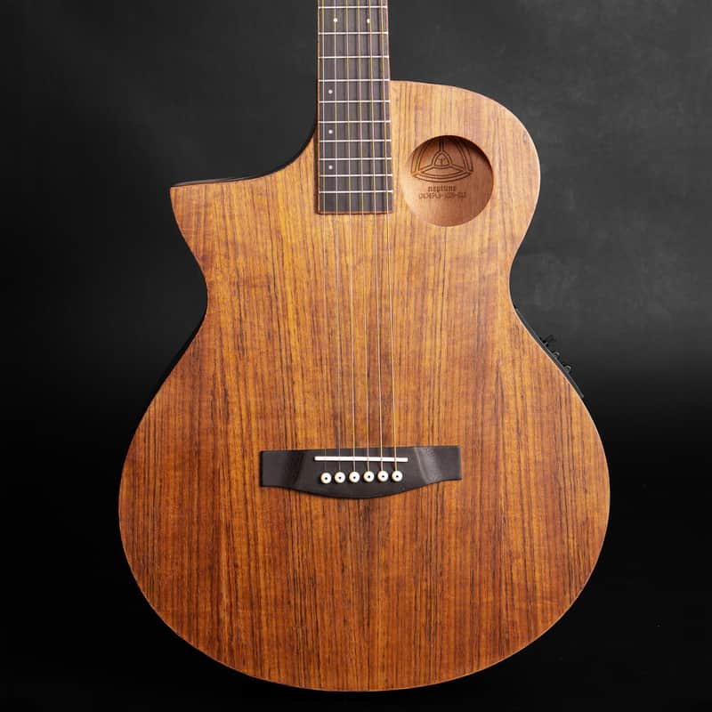 Lindo Left Handed Neptune SE V2 Electro Acoustic Guitar Mahogany and Walnut + Padded Gigbag image 1