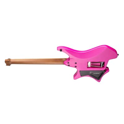 Strandberg Boden Standard N2.6T Headless Multi-Scale Guitar w/ Seymour Duncan Pickups & Gig Bag - Electric Fuchsia Metallic image 9
