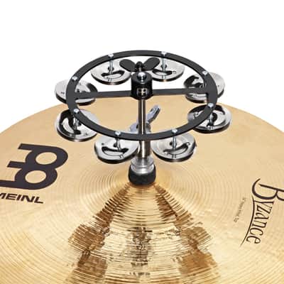 MEINL HTHH1BK einreihig HiHat-Tambourin mit Stahlschellen black image 2