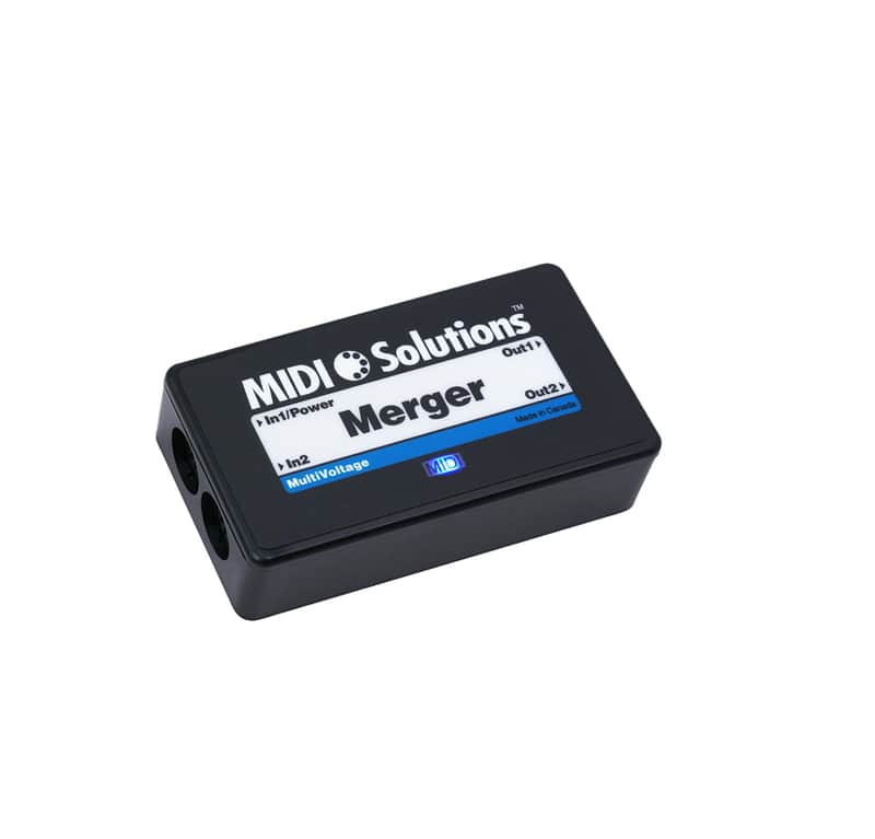 MIDI Solutions MultiVoltage Merger 2-in 2-out MIDI Merger image 1