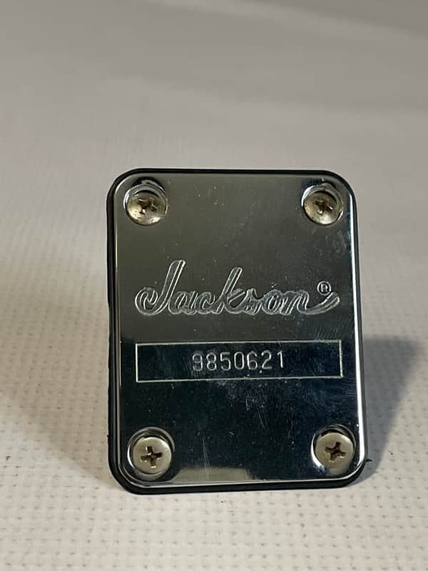 2000's Made in Japan Jackson DK2L Dinky Guitar Factory Chrome Neckplate & Screws image 1