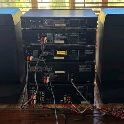 VINTAGE TECHNICS STEREO SYSTEM/MADE IN JAPAN/BOSE/EQ/AMP/TAPE DECKS image 4