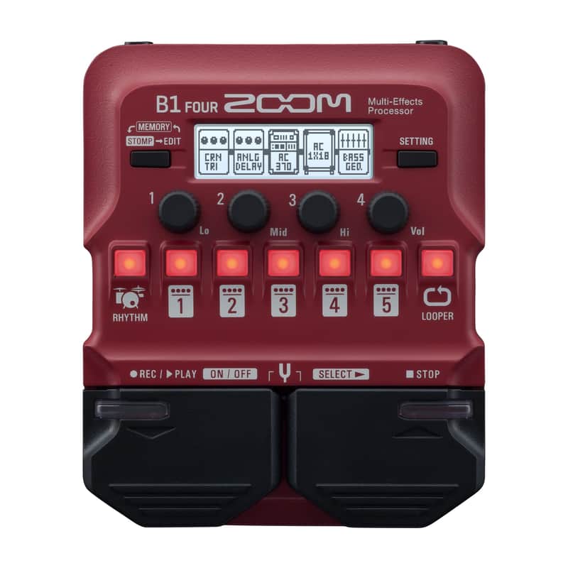 Zoom B1 FOUR Bass Multi-Effects Processor image 1