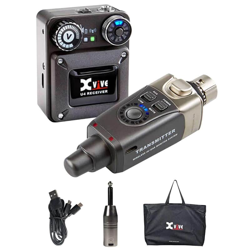 Xvive U4 Complete Pro Audio In-Ear Monitor Wireless System 2.4 GHz 90' Range image 1