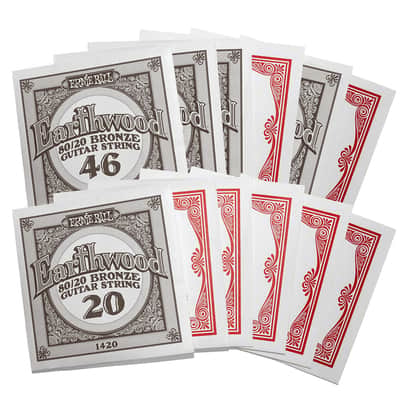 Ernie Ball Light Earthwood 80/20 Bronze 12-String Acoustic Guitar Strings 9-46 Gauge image 3