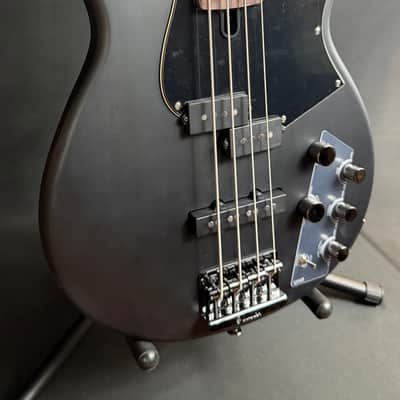 Yamaha BB734A Broad Bass 4-String Bass Guitar Translucent Matte Black w/ Gig Bag (281) image 3