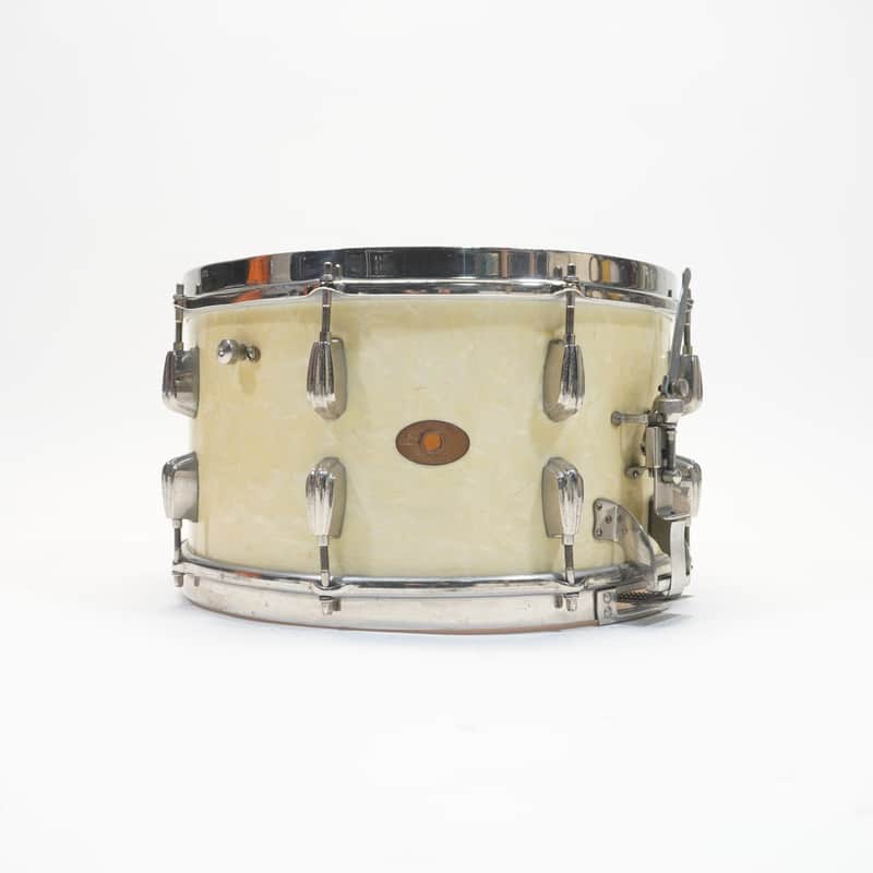 1950 Slingerland Radioking 14″x 7″ Snare Drum White Marine Pearl