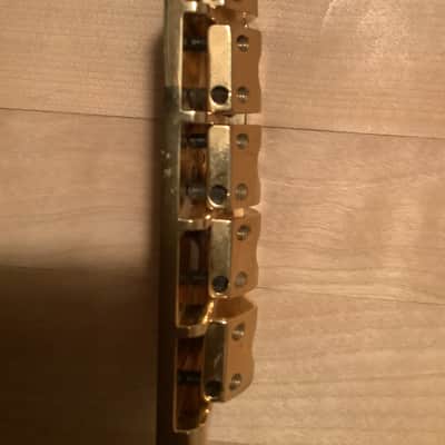 ABM 5 string Bass bridge Vintage 80's/90's - Gold image 10