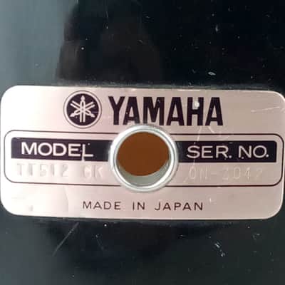 Yamaha 8x12"5000 Series Piano Black Stage Custom Tom Drum Vintage 80s Japan 5Ply image 2