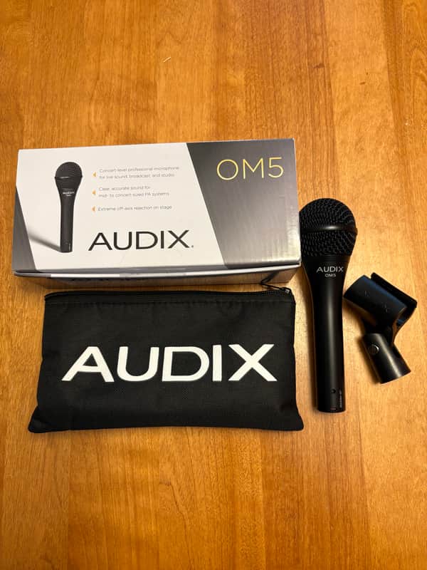 Audix OM5 Handheld Hypercardioid Dynamic Vocal Microphone 2010s - Black image 1