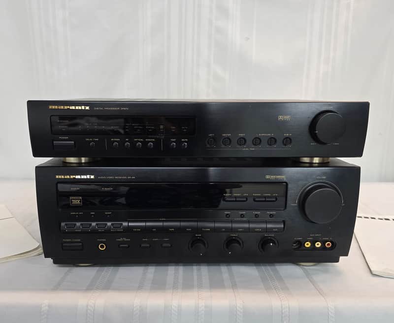 Marantz SR-96U Receiver (Original Box) & DP-870 Digital Processor 1997-2000 - Black image 1