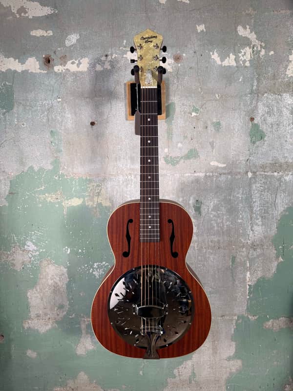 Recording King Rattlesnake Wood Body Resonator Guitar - Brown Satin image 1