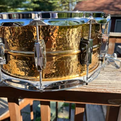 Ludwig LB556K 6.5” Hammered Bronze Super-Sensitive Snare 2000’s image 9