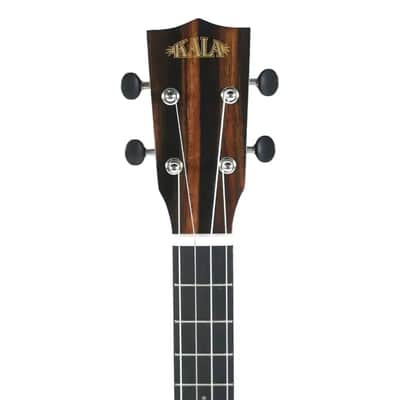 Kala SSEBY-B Solid Spruce & Striped Ebony Baritone Ukulele image 5