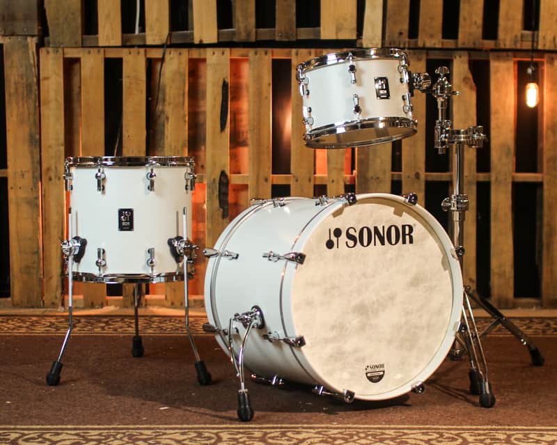 Sonor SQ1 Birch Satin Pure White Drum Set - 20x16,12x8,14x13 image 1