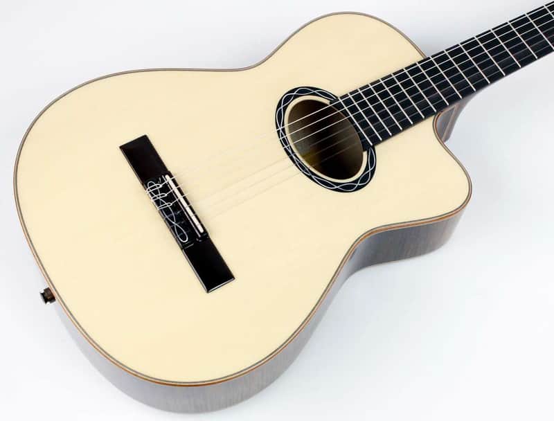 Eastman Cabaret Classical Jazz Acoustic-Electric Guitar, Case, New #M2006931 image 1