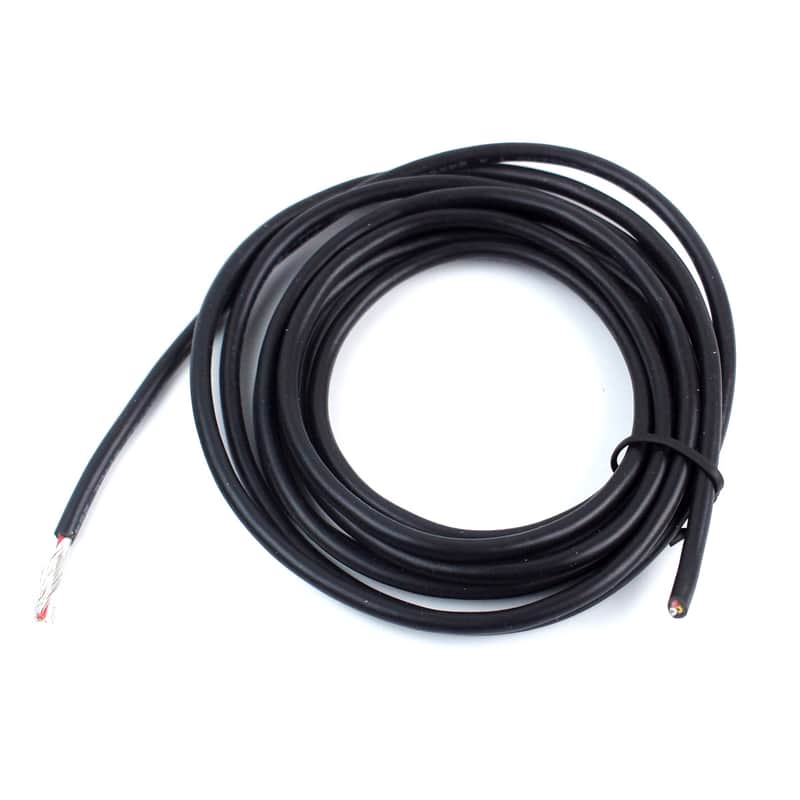 Shielded 3-Conductor Guitar Circuit Wire hookup wire 6-Foot 24 AWG ,Black Bild 1