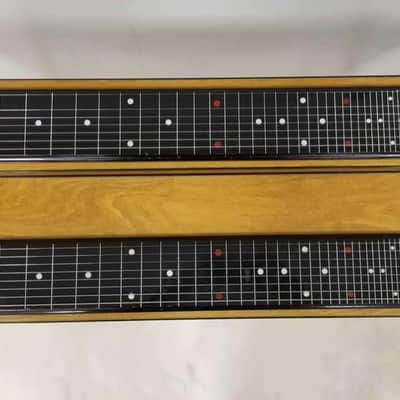 Gibson Double Neck Console Grand CG-520 Steel Guitar 1950s - Richly finished oak body image 5