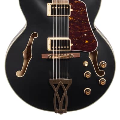 Ibanez Artcore AF75G Hollowbody Guitar Black Flat image 3