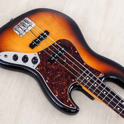 1988 Fender Jazz Bass ‘62 Vintage Reissue JB62-60 Sunburst, Japan MIJ Fujigen image 8