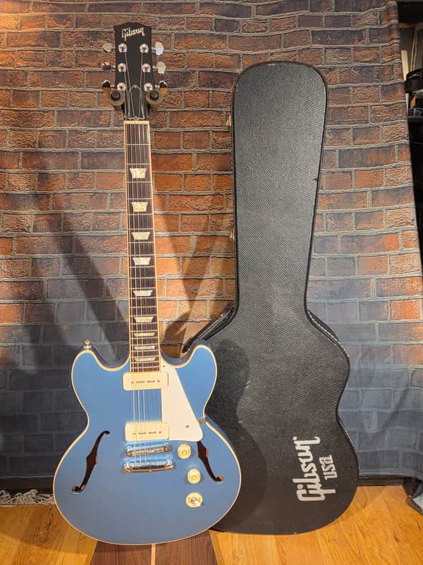 Gibson 2012 Midtown Standard P-90 Pelham Blue w/ Gibson HSC & Bone Nut image 1