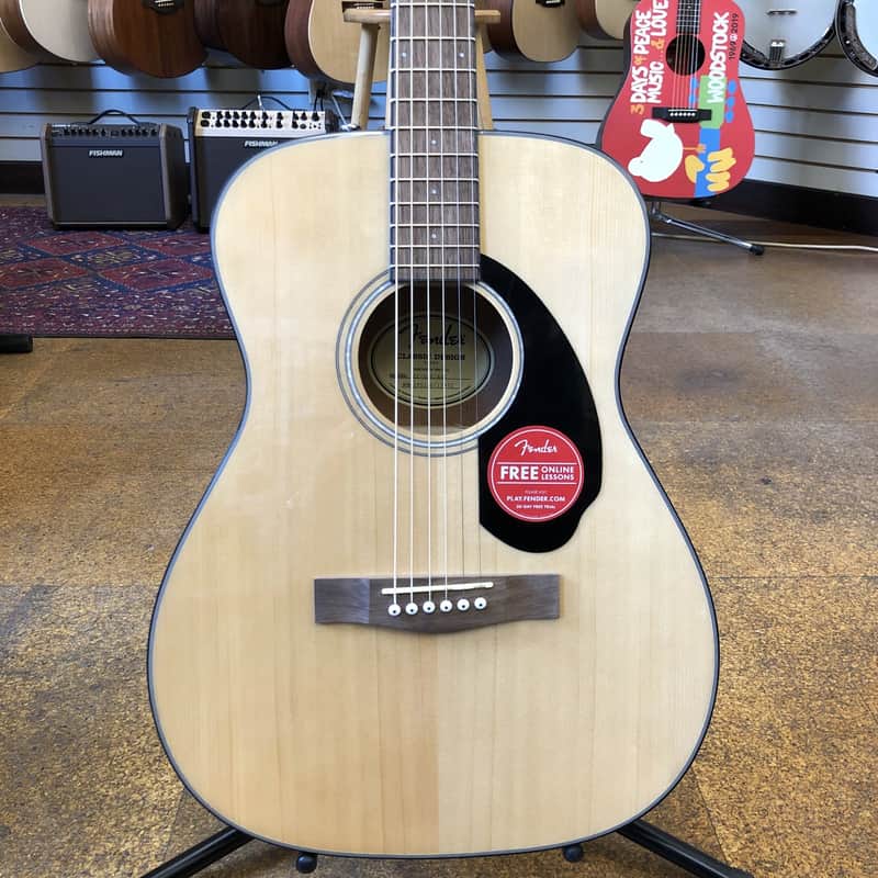 Fender CC-60S Solid Top Concert Acoustic Natural image 1
