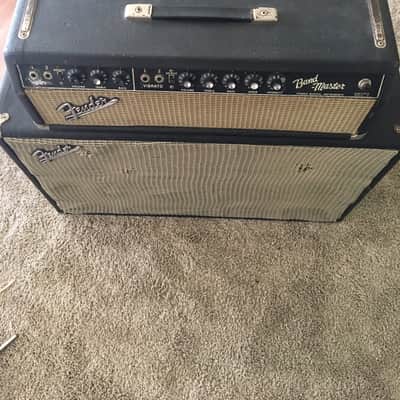 Fender Bandmaster Piggyback blackface guitar amp 1967 image 2