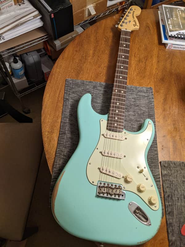 Fender Partscaster Stratocaster 2022 Surf Green image 1