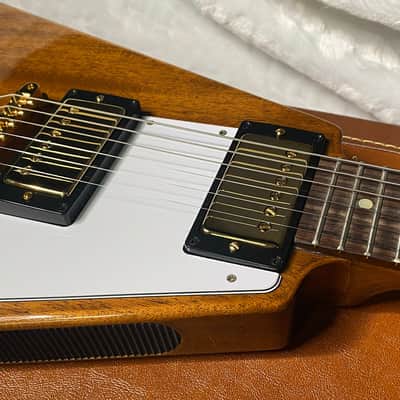 NEW! Gibson Custom 1958 Mahogany Flying V Reissue Electric Guitar - Antique Natural, VOS - WOW - Authorized Dealer - Only 6.9lbs! - G07132 image 4