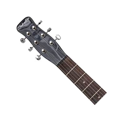 Silvertone 1303 Series Single Cut Electric Guitar - Black image 4
