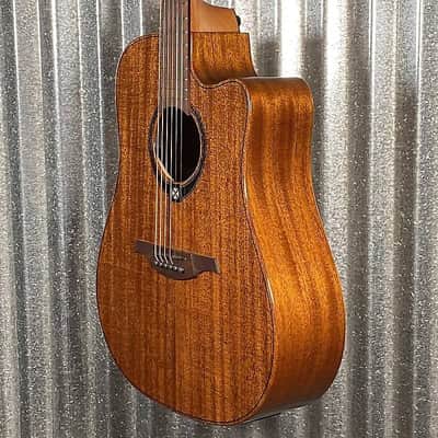 LAG Guitars T98DCE Natural Dreadnought Acoustic Electric Guitar #2194 image 6