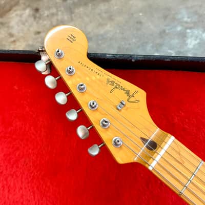 MIJ Fender Stratocaster ST-57 2014 - OLP old lake placid blue original Japan image 7
